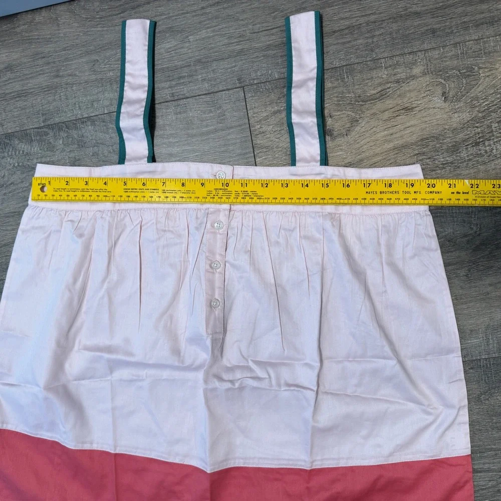 New Lake Pajamas Colorblock Tank Set in Guava XXL Pink‎ Cotton Poplin Shorts